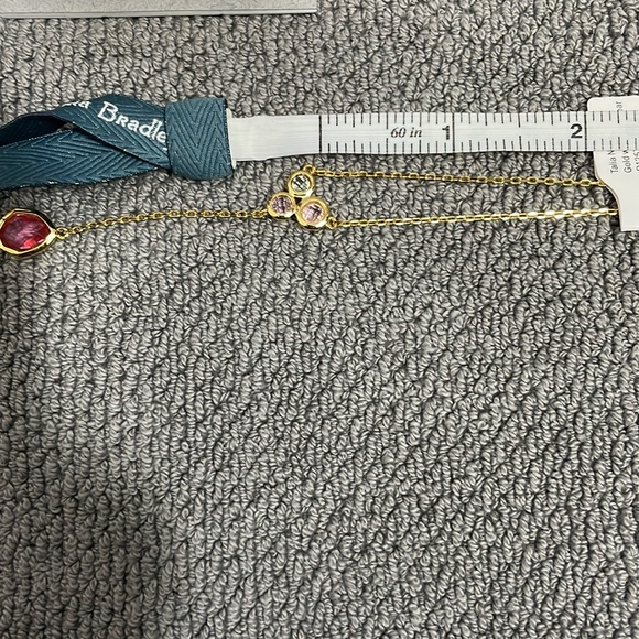 “Talia” Gold Toned Necklace and Bangle Bracelet Set - Picture 10 of 13